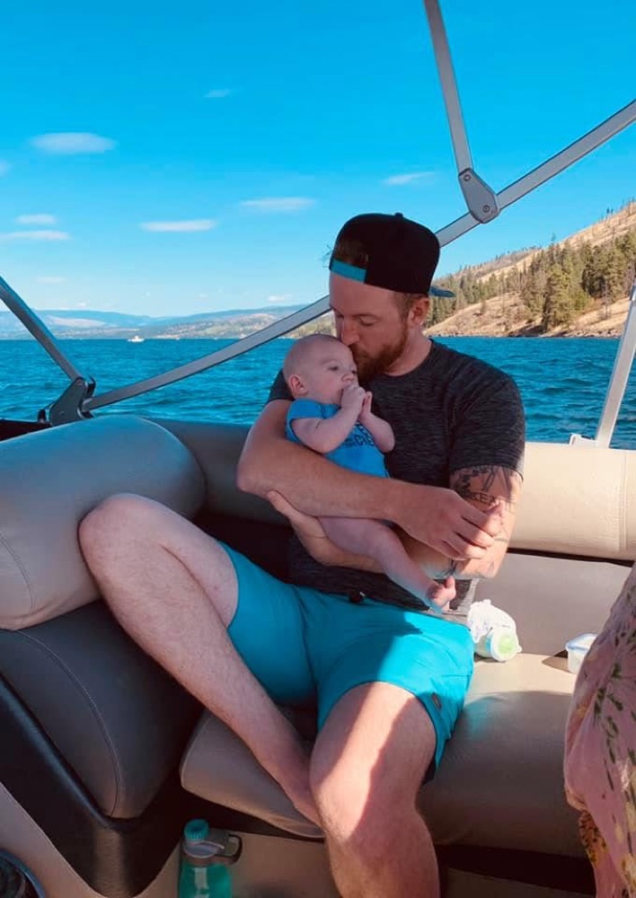 Matthew with his child